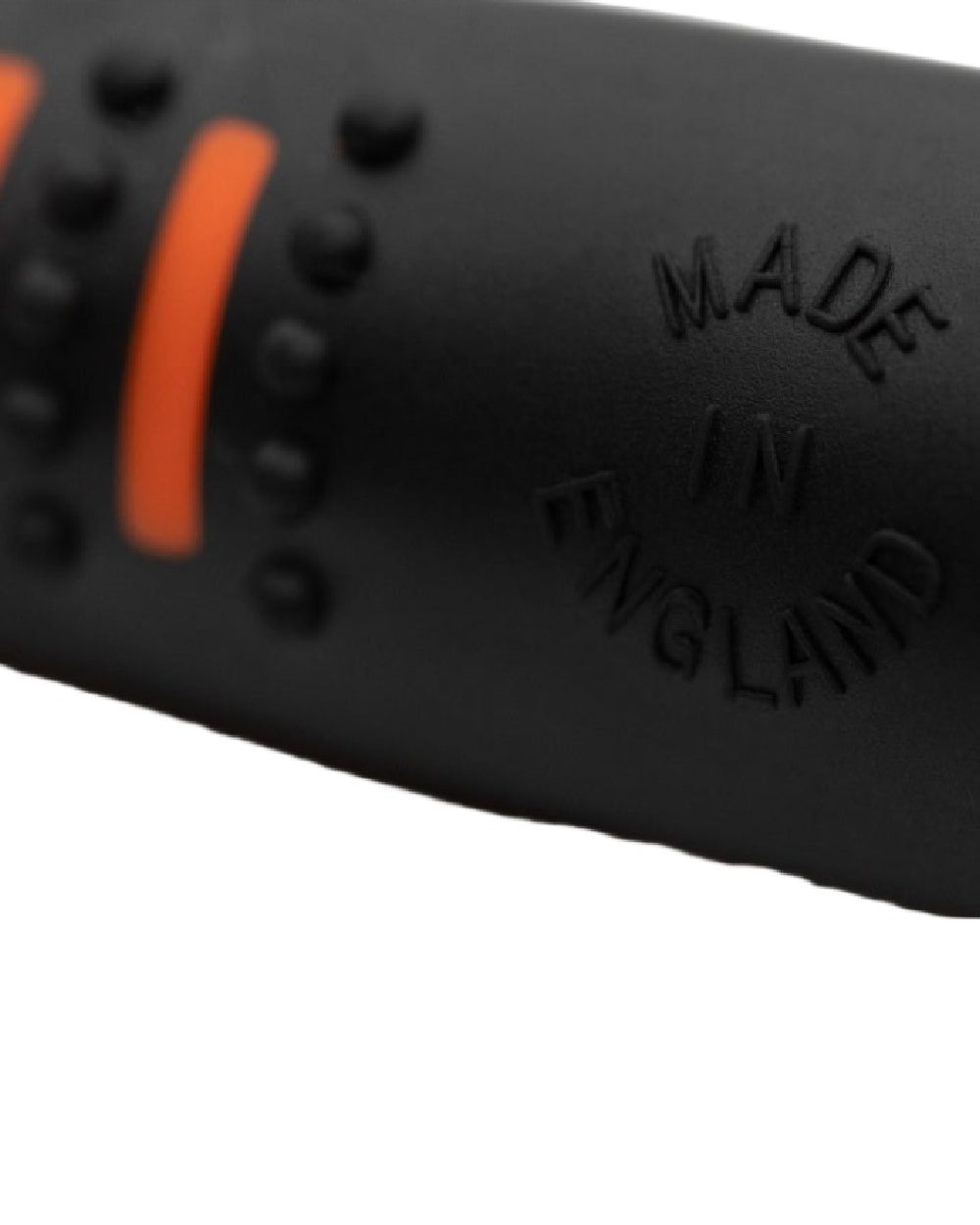 Black On Day Glow Orange Coloured Acme 210.5 Alpha Dog Whistle on white background #colour_black-on-day-glow-orange