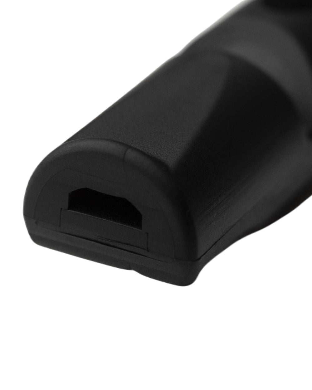 Black Coloured Acme 210.5 Alpha Dog Whistle on white background #colour_black
