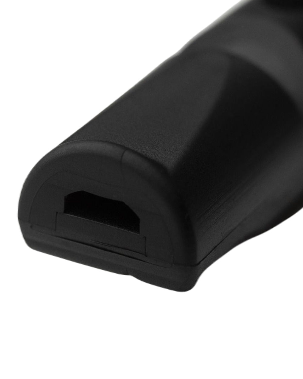 Black Coloured Acme 211.5 Alpha Dog Whistle on white background #colour_black