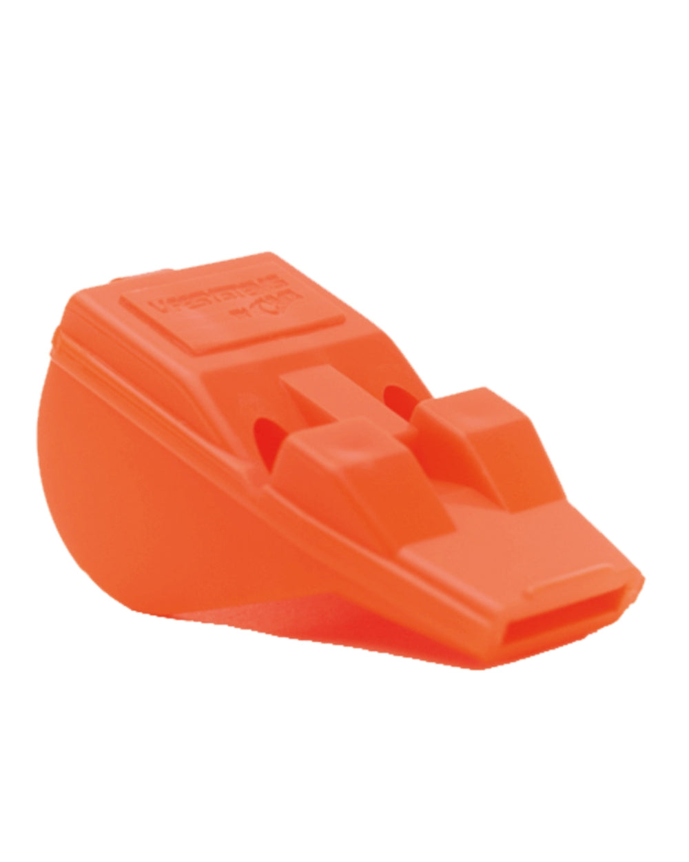 Orange Coloured Acme Tornado Sports Whistle on white background #colour_orange