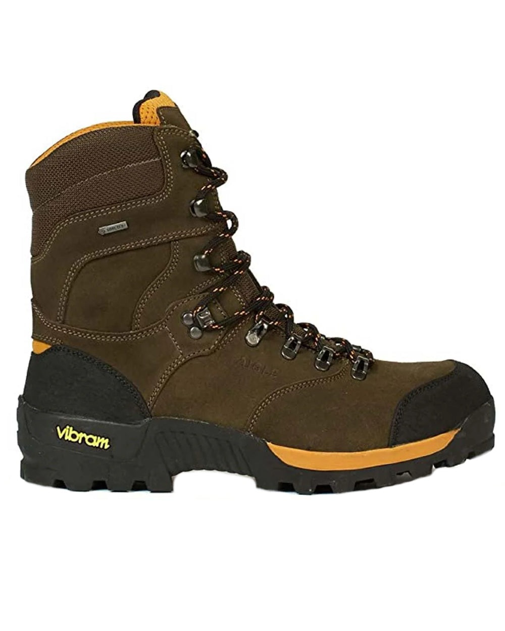 Sepia coloured Aigle Altavio High Gore-Tex Boots on white background #colour_sepia