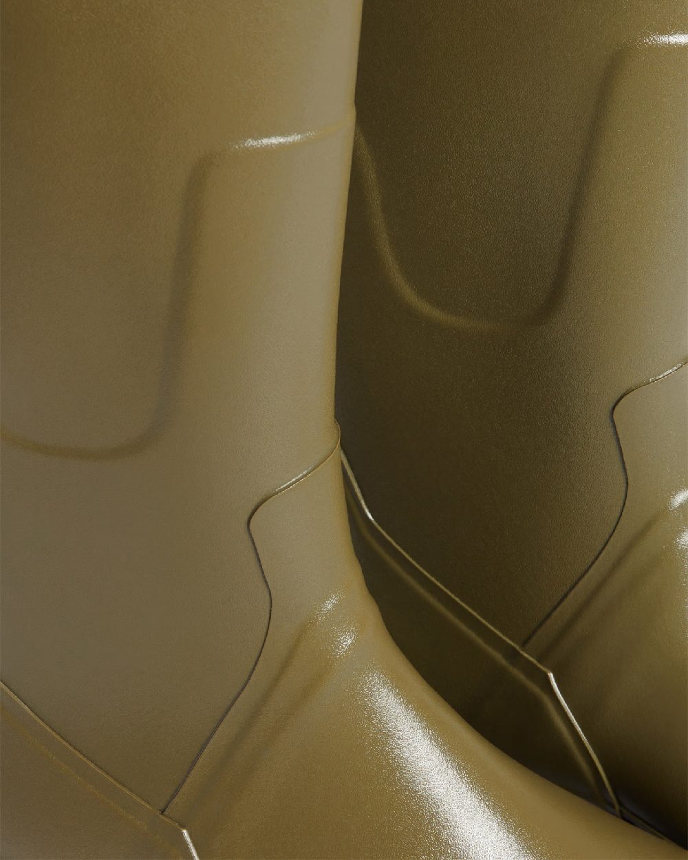 Khaki coloured Aigle Benyl XL Wellington Boots on white background #colour_khaki