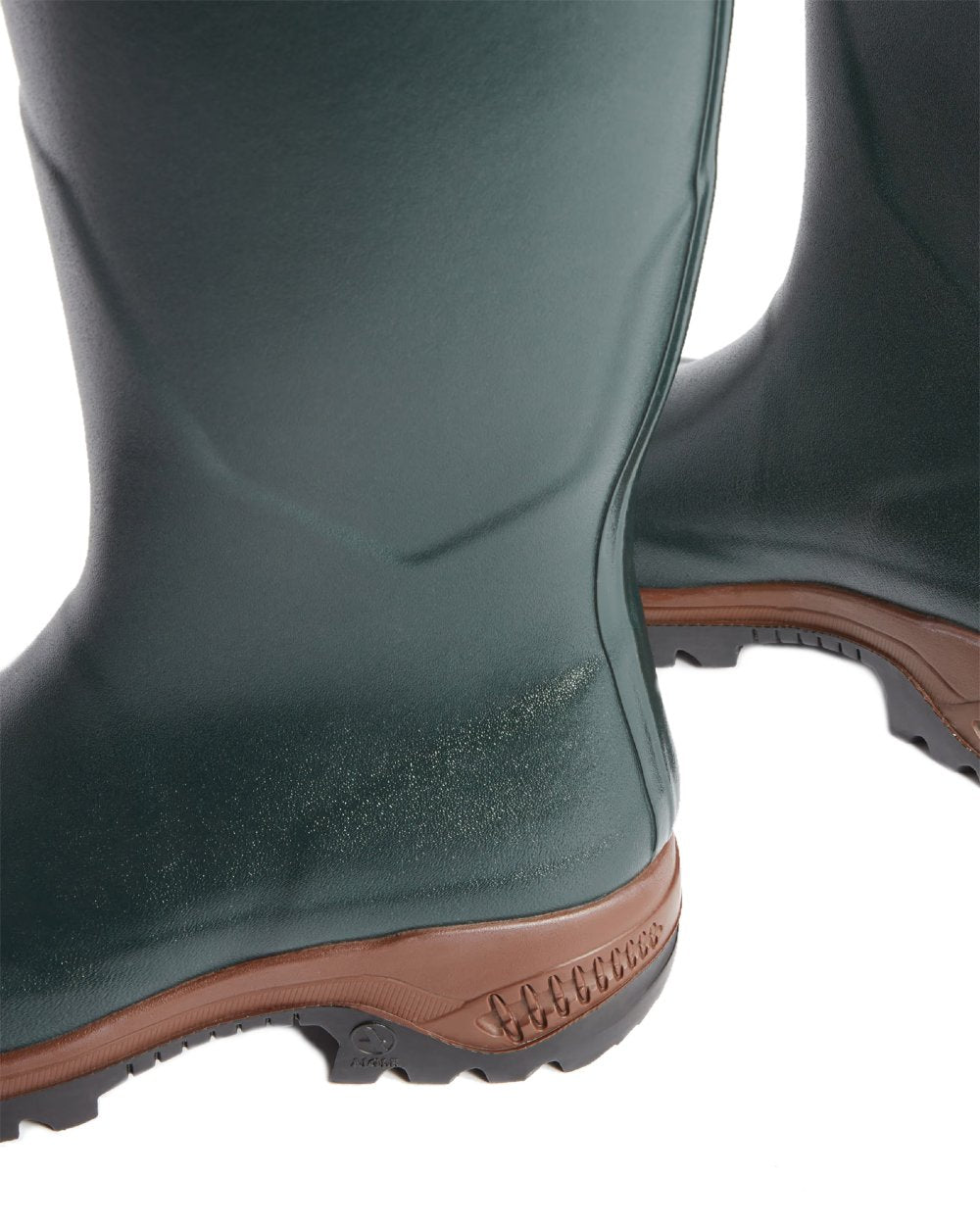 Bronze coloured Aigle Parcours 2 Wellington Boots on white background #colour_bronze