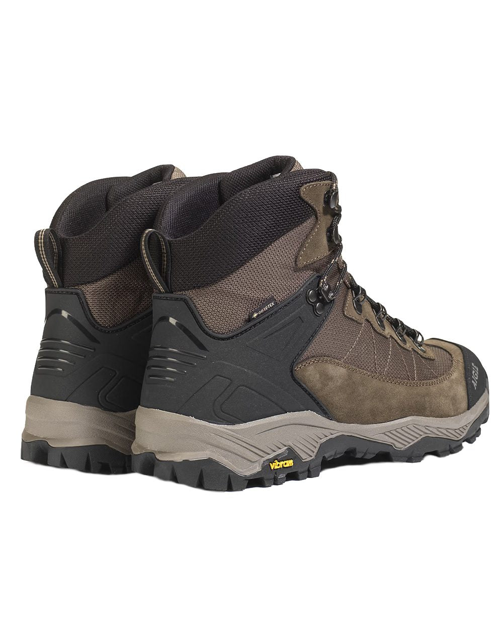 Taupe coloured Aigle Sonricker GTX Boots on white background #colour_taupe