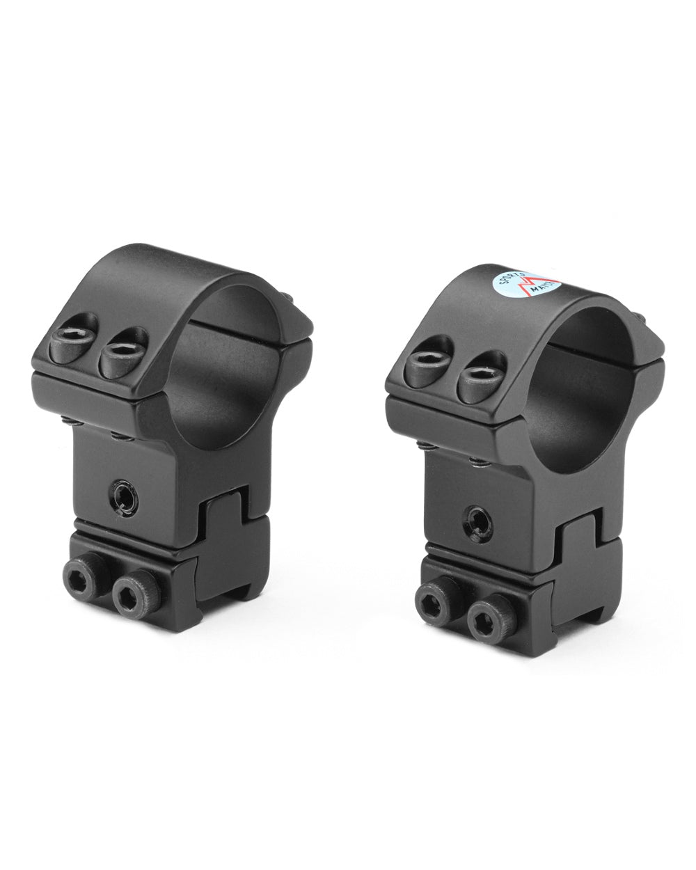 Black Coloured Bisley Adjustable Mounts on white background #colour_black