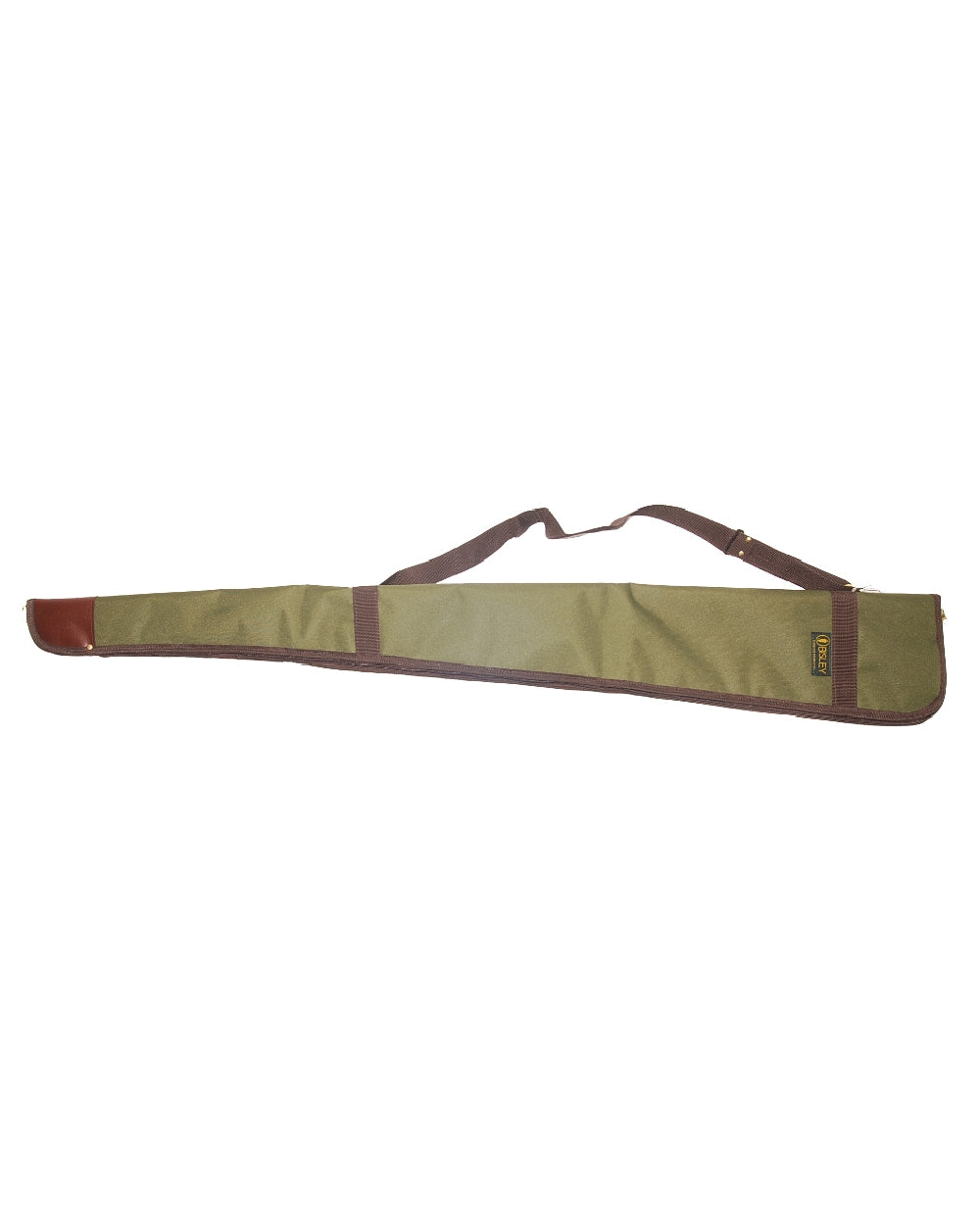 Green Coloured Bisley Canvas Shotgun Cover on white background #colour_green