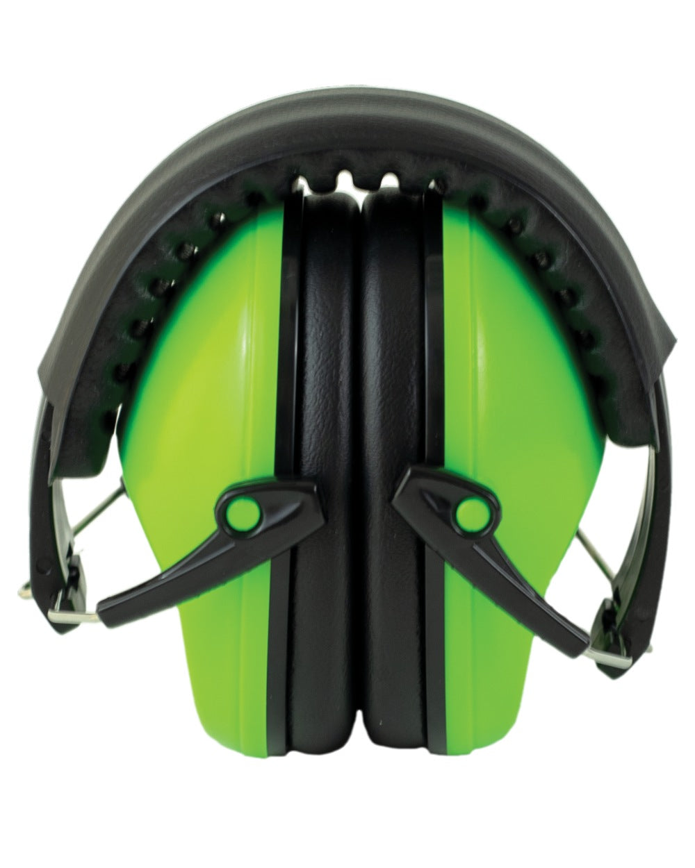 Luminous Green Coloured Bisley Compact Hearing Protection on white background #colour_luminous-green