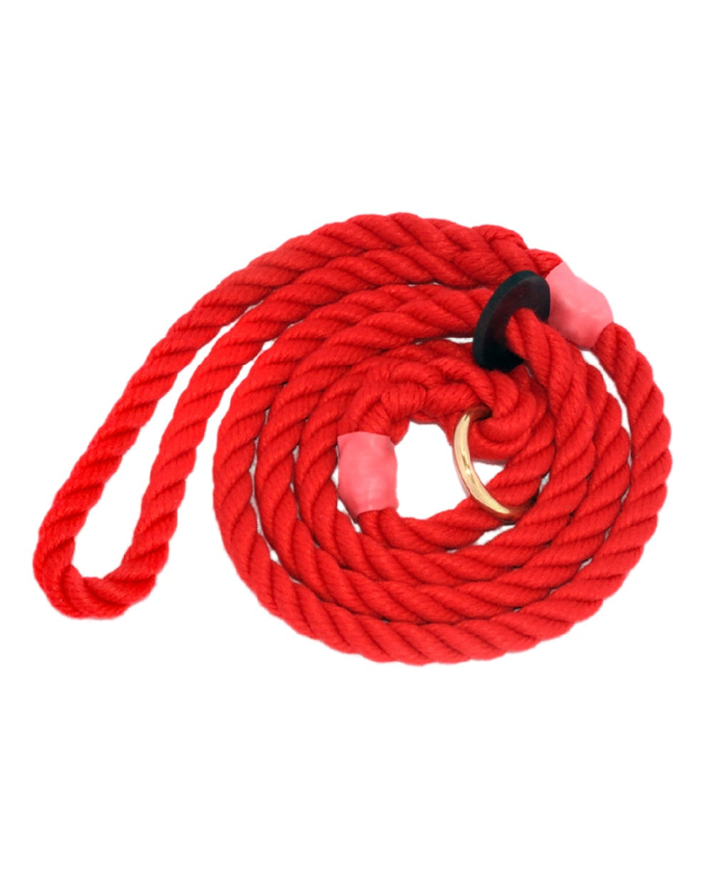 Red Coloured Bisley Elite Slip Lead on white background #colour_red