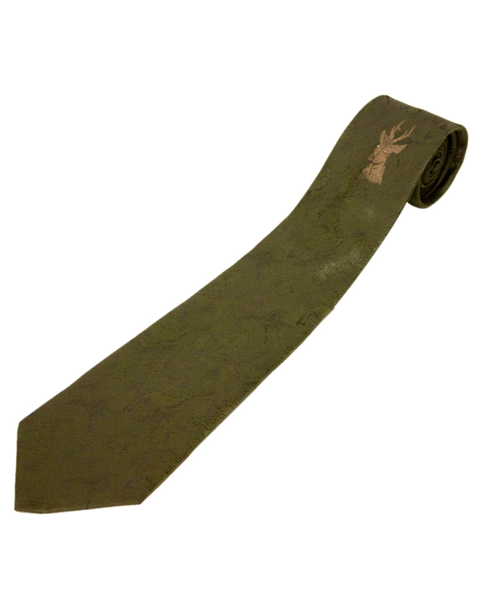 No 10 Single Buck Style Bisley Polyester Tie on white background #style_no-10-single-buck