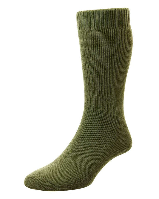 Green Coloured Bisley Rambler Socks on white background #colour_green