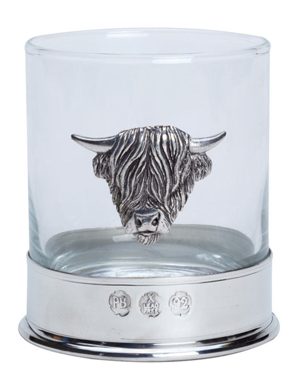Bisley Whisky Glasses in Highland Cow on a white background #style_highland-cow