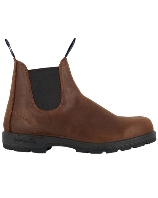 Antique Brown coloured Blundstone 1477 Antique Brown Waterproof Boots on white background #colour_antique-brown