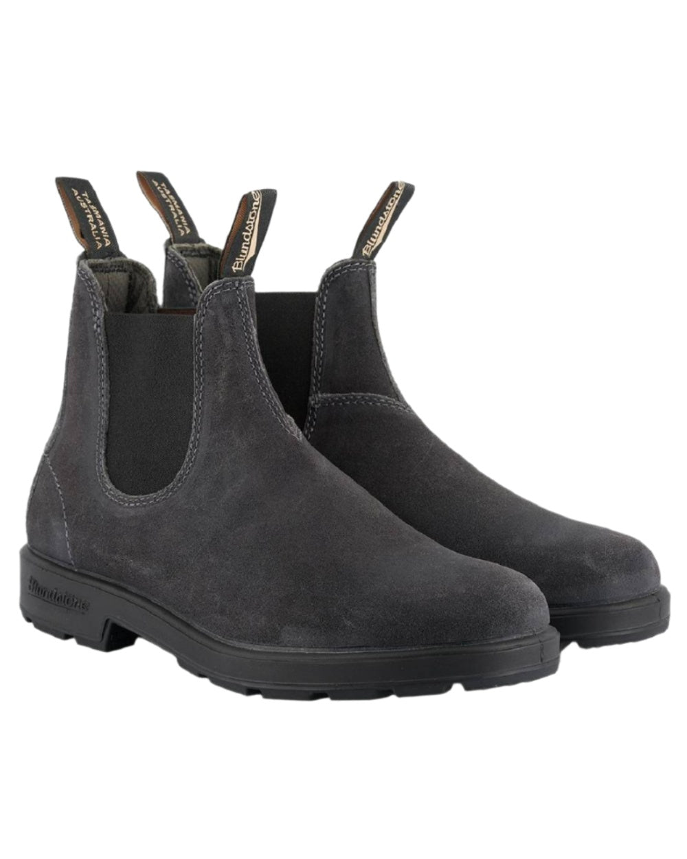 Steel Grey coloured Blundstone 1910 Steel Grey Suede Leather Chelsea Boots on white background #colour_steel-grey