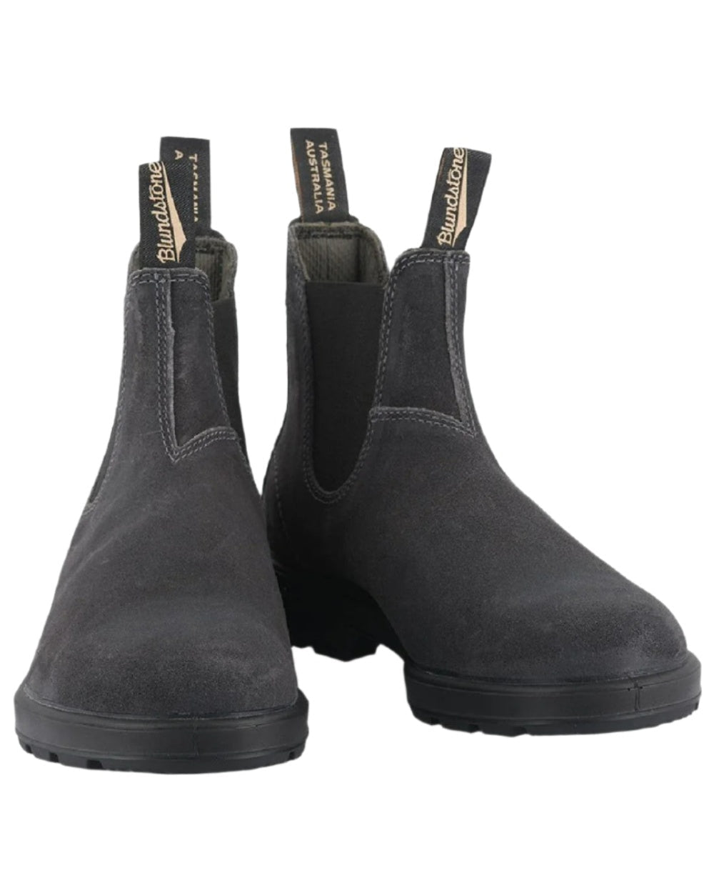 Steel Grey coloured Blundstone 1910 Steel Grey Suede Leather Chelsea Boots on white background #colour_steel-grey