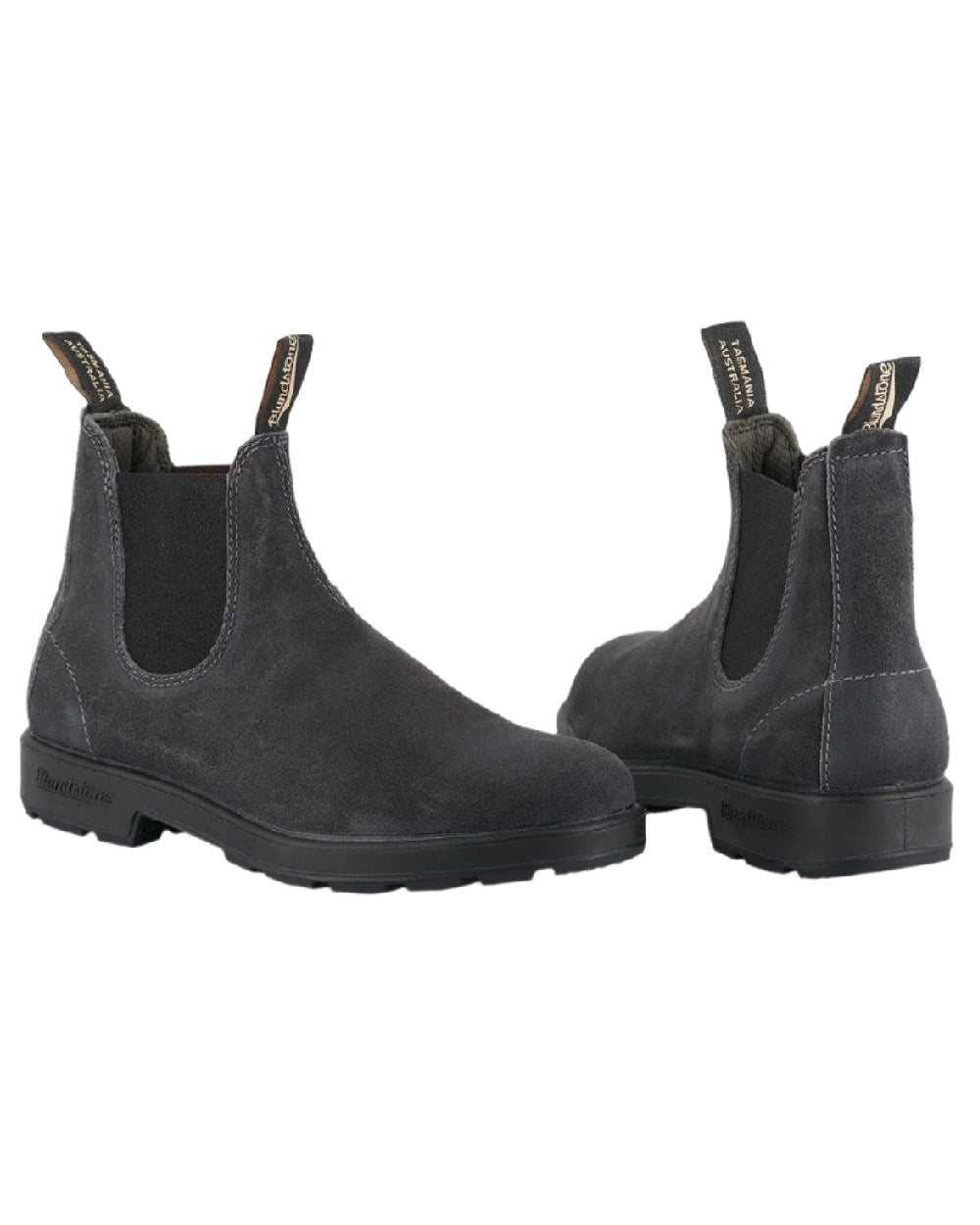 Steel Grey coloured Blundstone 1910 Steel Grey Suede Leather Chelsea Boots on white background #colour_steel-grey