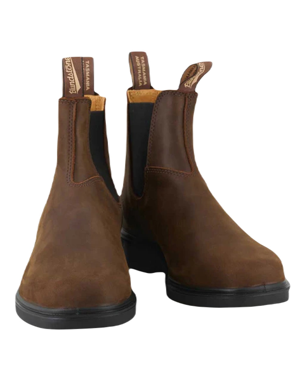Antique Brown coloured Blundstone 2029 Brown Leather Chelsea Boots on white background #colour_antique-brown