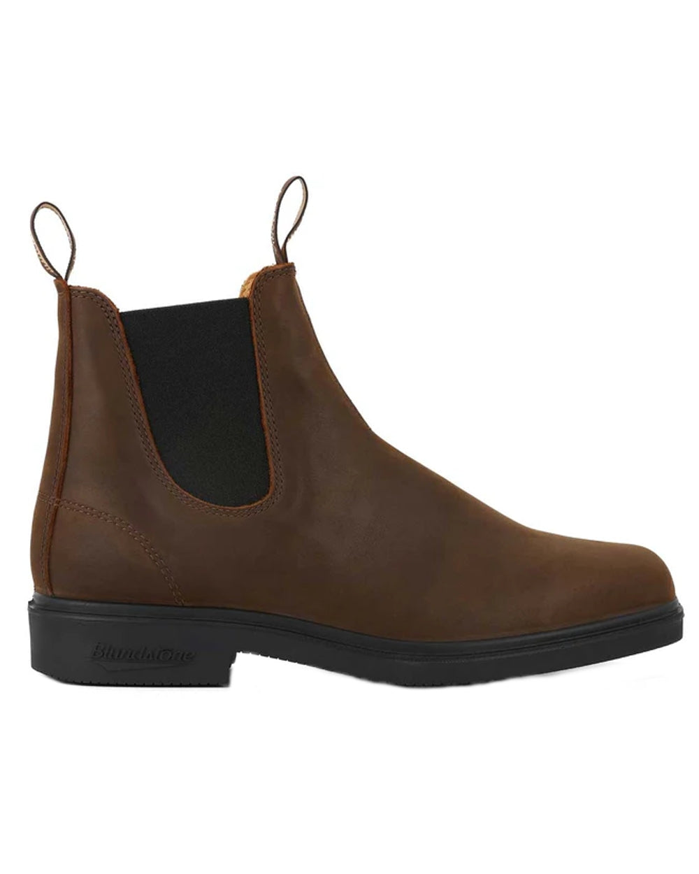 Antique Brown coloured Blundstone 2029 Brown Leather Chelsea Boots on white background #colour_antique-brown