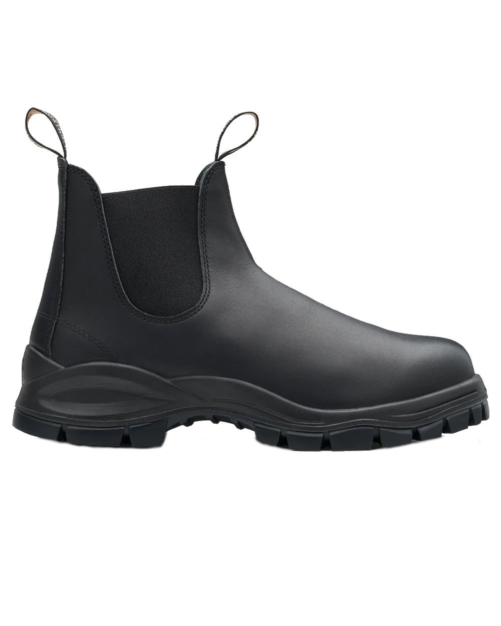 Black coloured Blundstone 2240 Black Leather Chelsea Boots on white background #colour_black