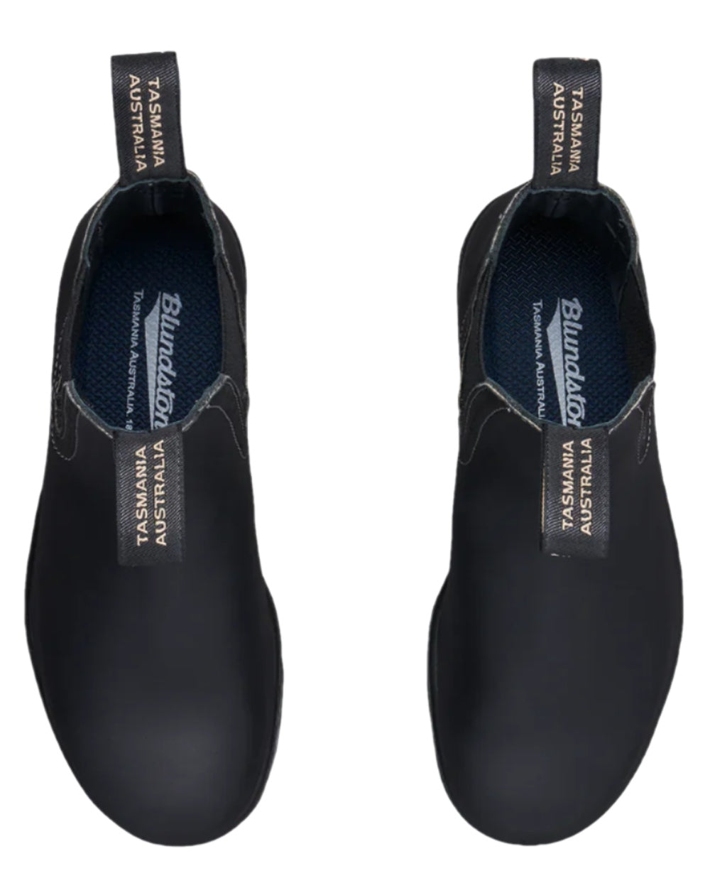 Black Coloured Blundstone Womens 1448 Black Chelsea Boots on white background #colour_black
