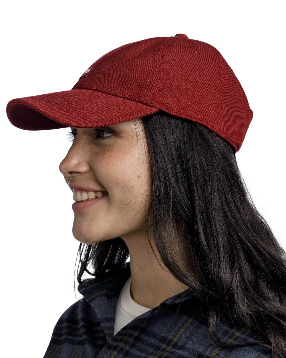 Maroon Coloured Buff Chill Baseball Cap on white background #colour_maroon