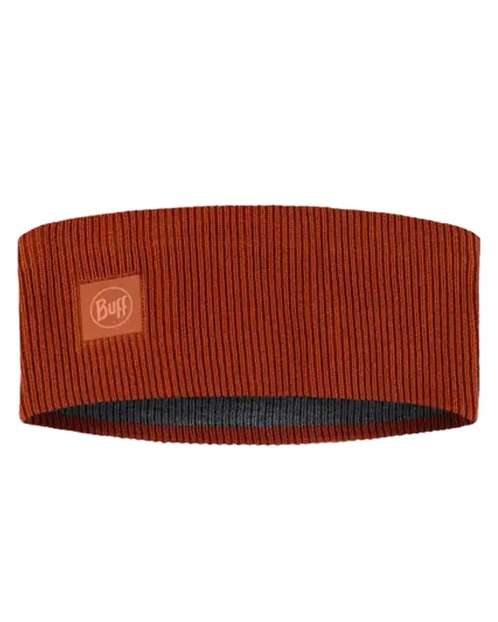 Cinnamon Coloured Buff CrossKnit Headband on white background #colour_cinnamon