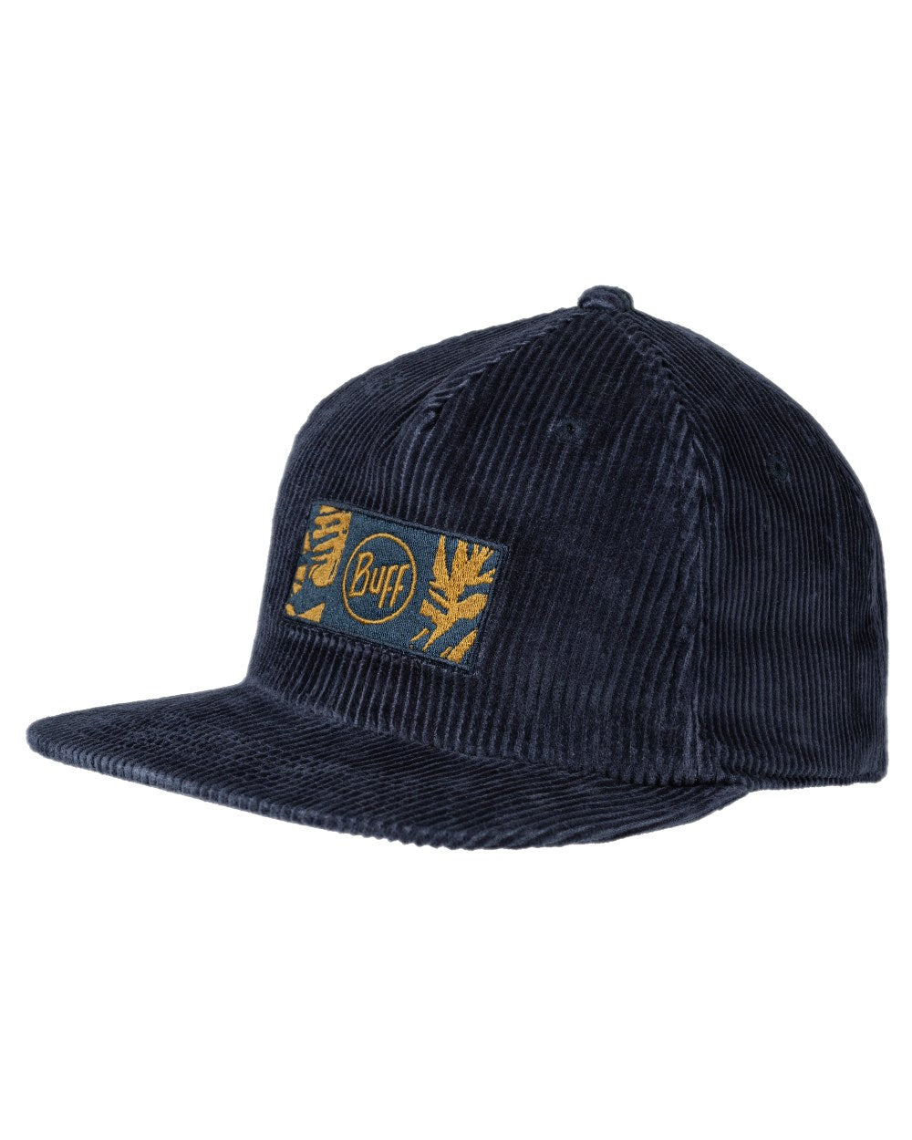 Navy Coloured Buff Dister Chill Trucker Cap on white background #colour_navy
