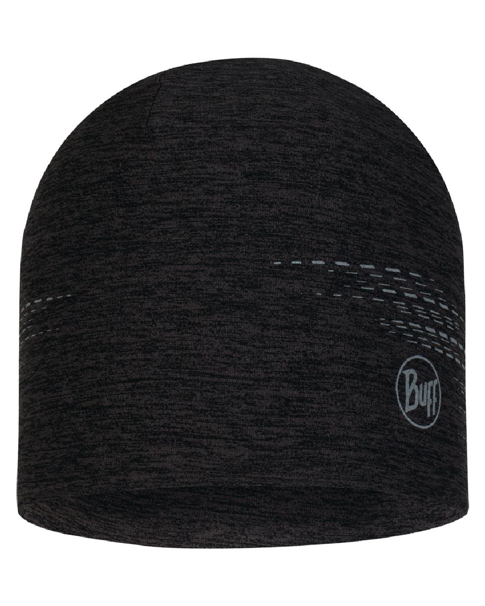 Black Coloured Buff DryFlx Beanie on white background #colour_black
