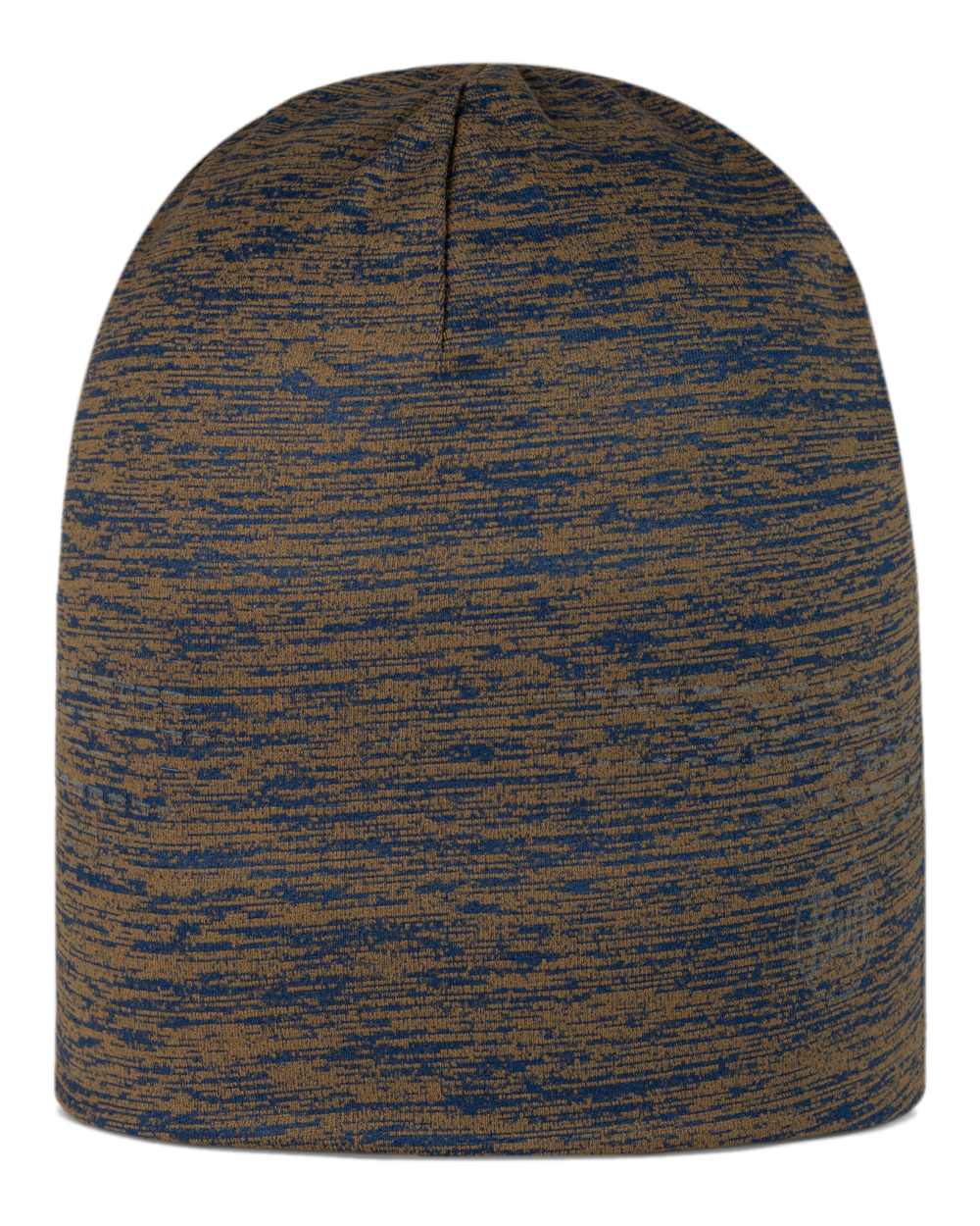 Brindle Brown Coloured Buff DryFlx Beanie on white background #colour_brindle-brown