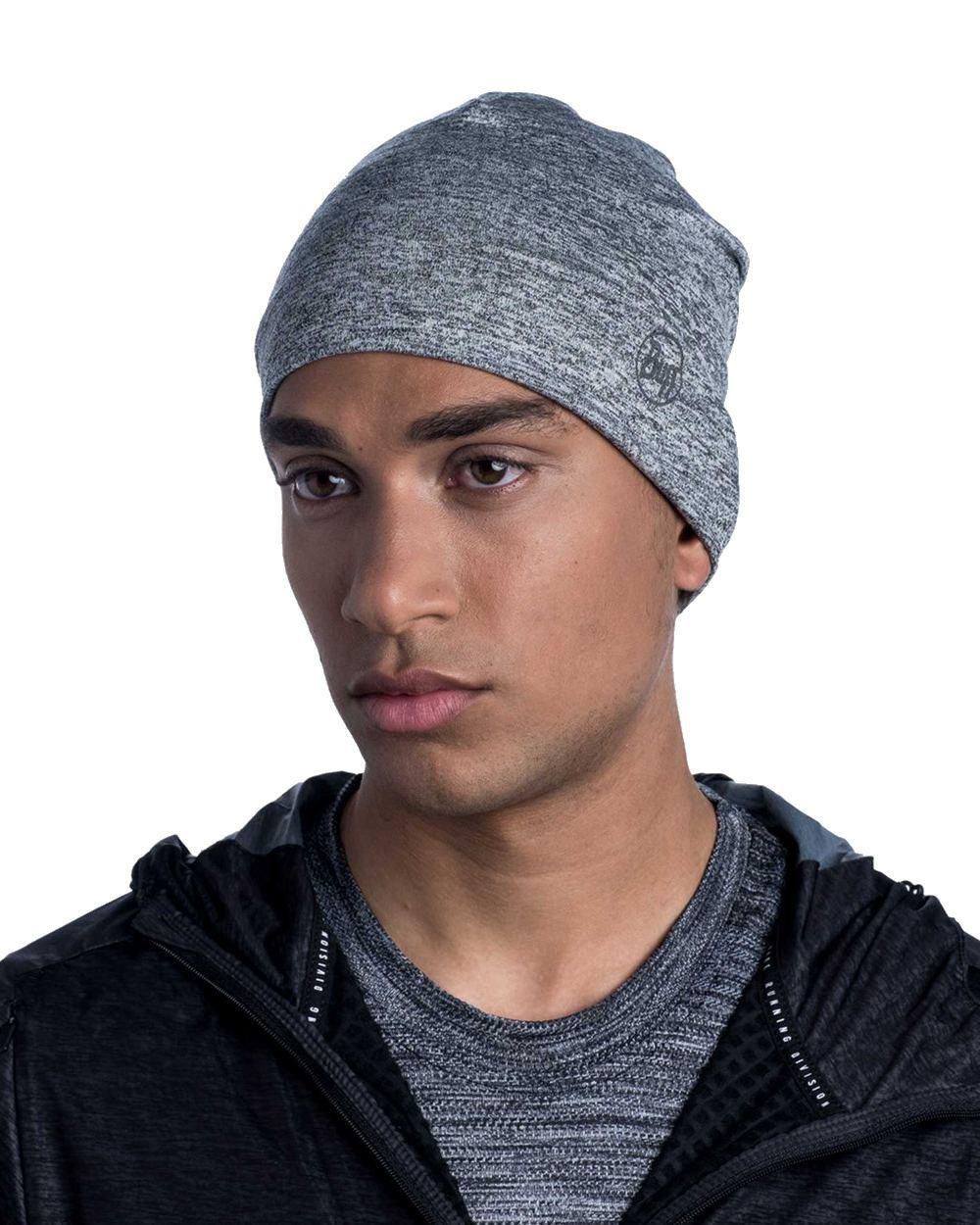 Light Grey Coloured Buff DryFlx Beanie on white background #colour_light-grey