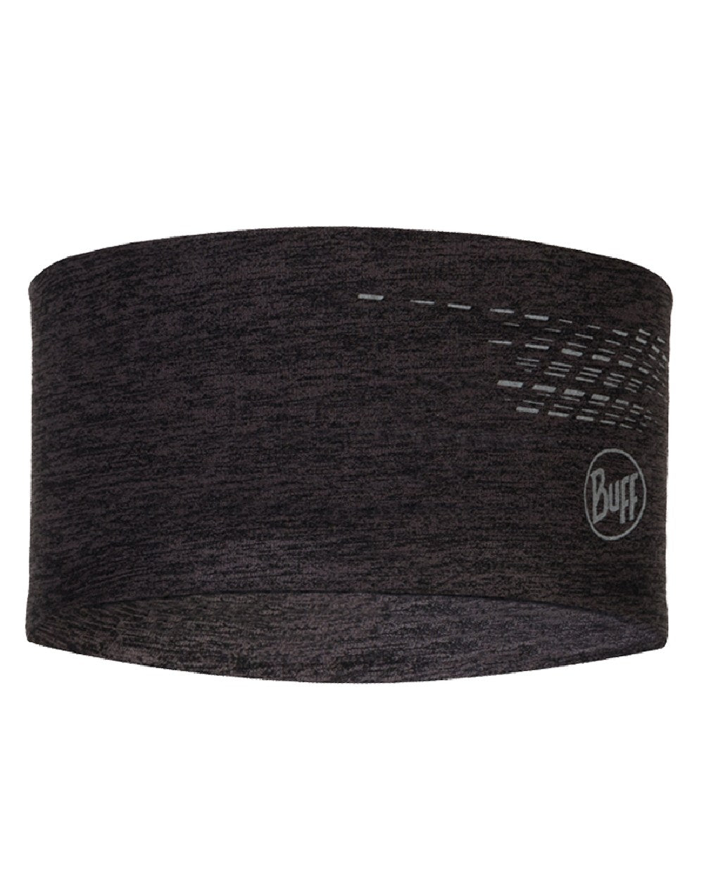 Black Coloured Buff DryFlx Headband on white background #colour_black