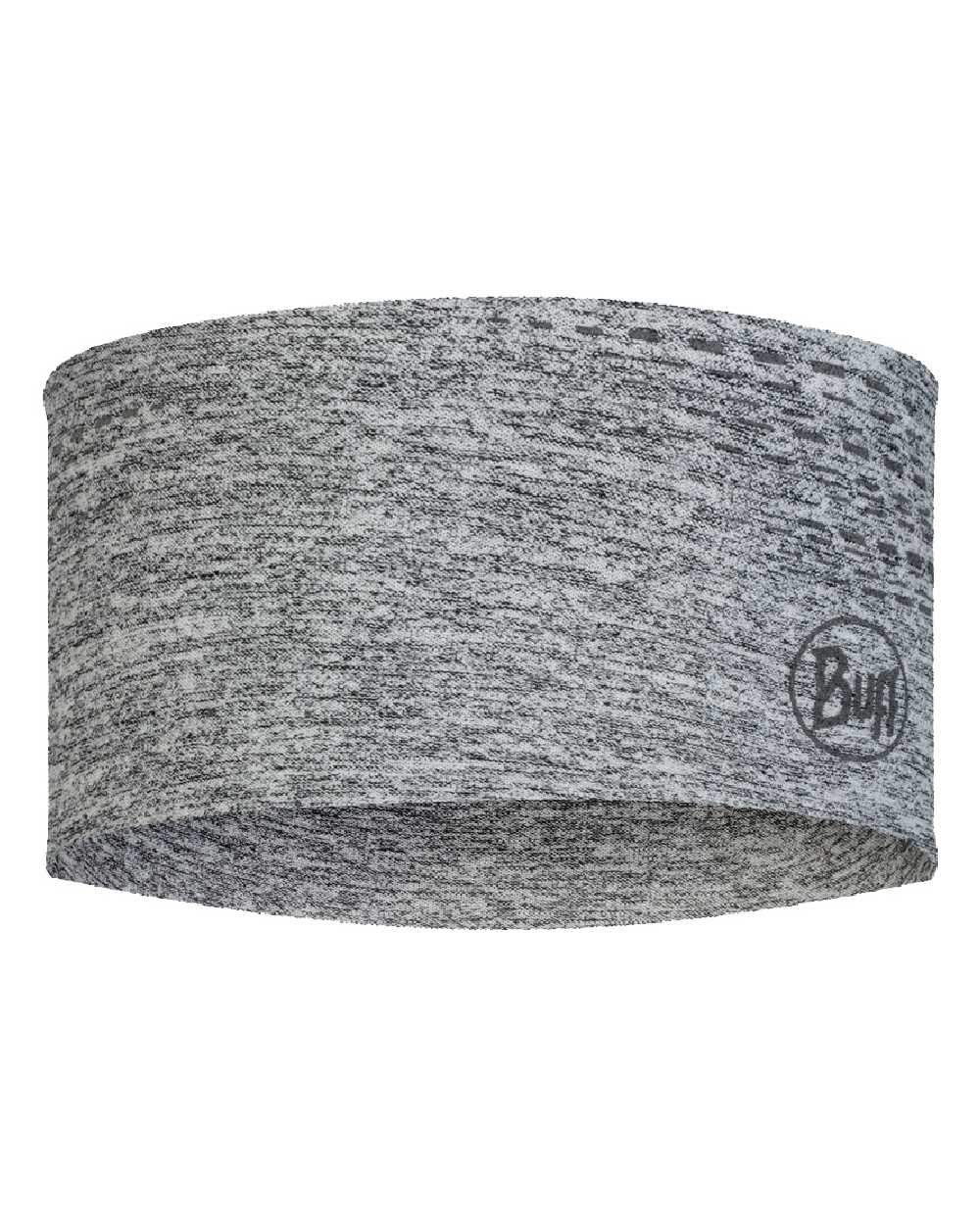 Light Grey Coloured Buff DryFlx Headband on white background #colour_light-grey