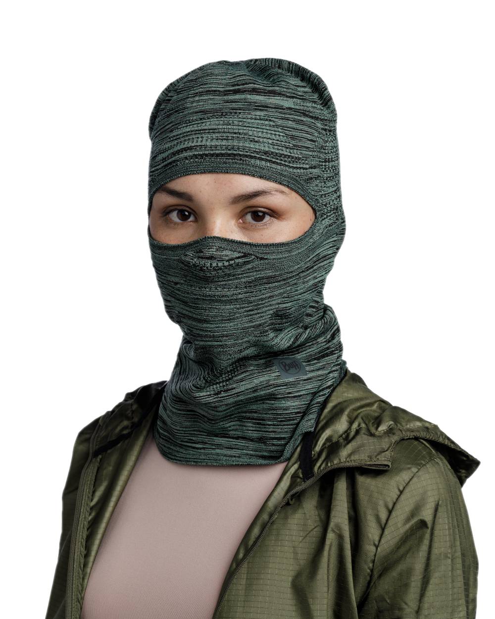 Jade Coloured Buff Dryflx Pro Solid Balaclava on white background #colour_jade