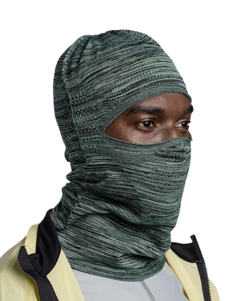Jade Coloured Buff Dryflx Pro Solid Balaclava on white background #colour_jade