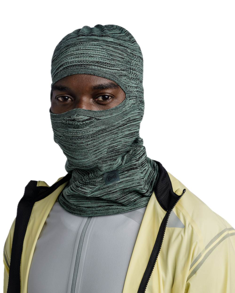 Jade Coloured Buff Dryflx Pro Solid Balaclava on white background #colour_jade