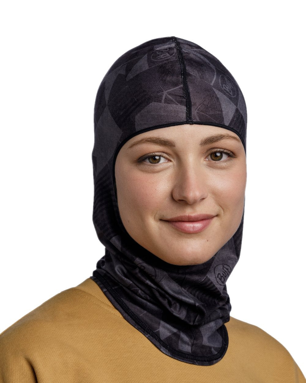 Graphite Coloured Buff Ecostretch Balaclava on white background #colour_graphite