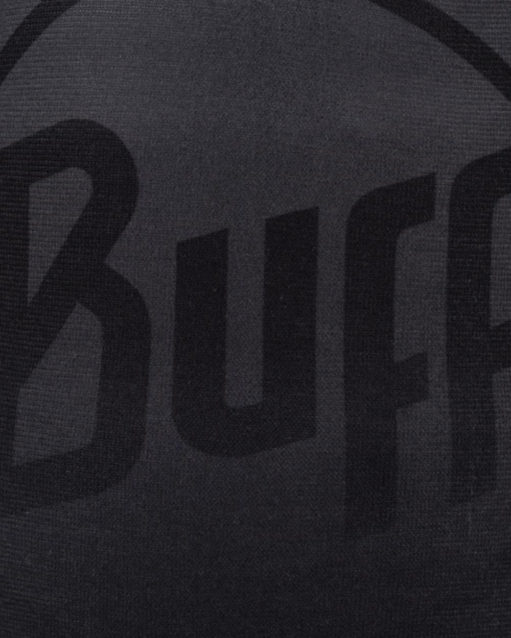 Black Coloured Buff Ecostretch Beanie on white background #colour_black