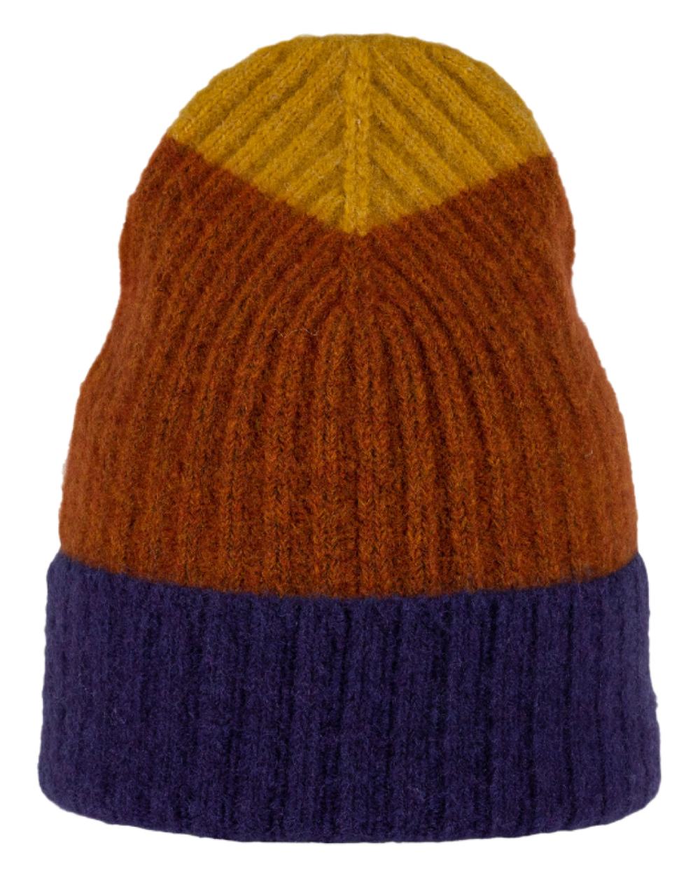Denim Coloured Buff Nilah Knitted Beanie on white background #colour_denim
