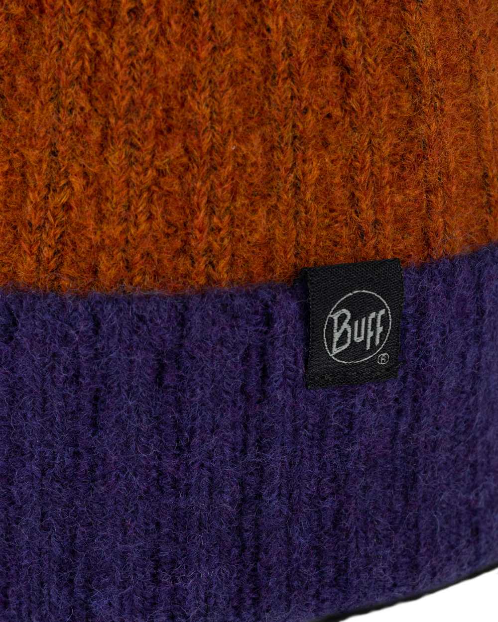 Denim Coloured Buff Nilah Knitted Beanie on white background #colour_denim