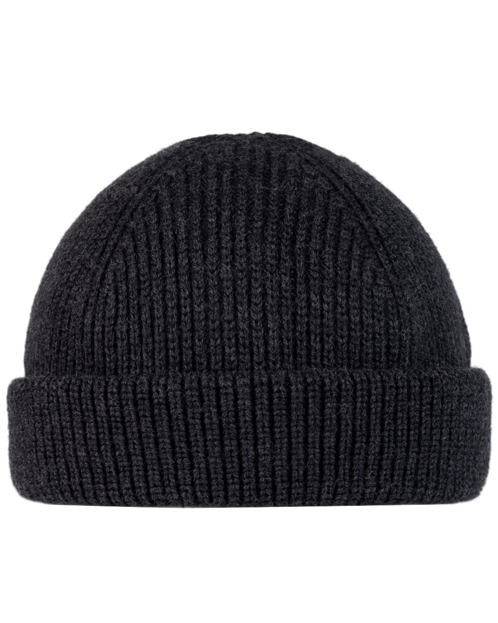 Graphite Coloured Buff Knitted Ervin Beanie on white background #colour_graphite