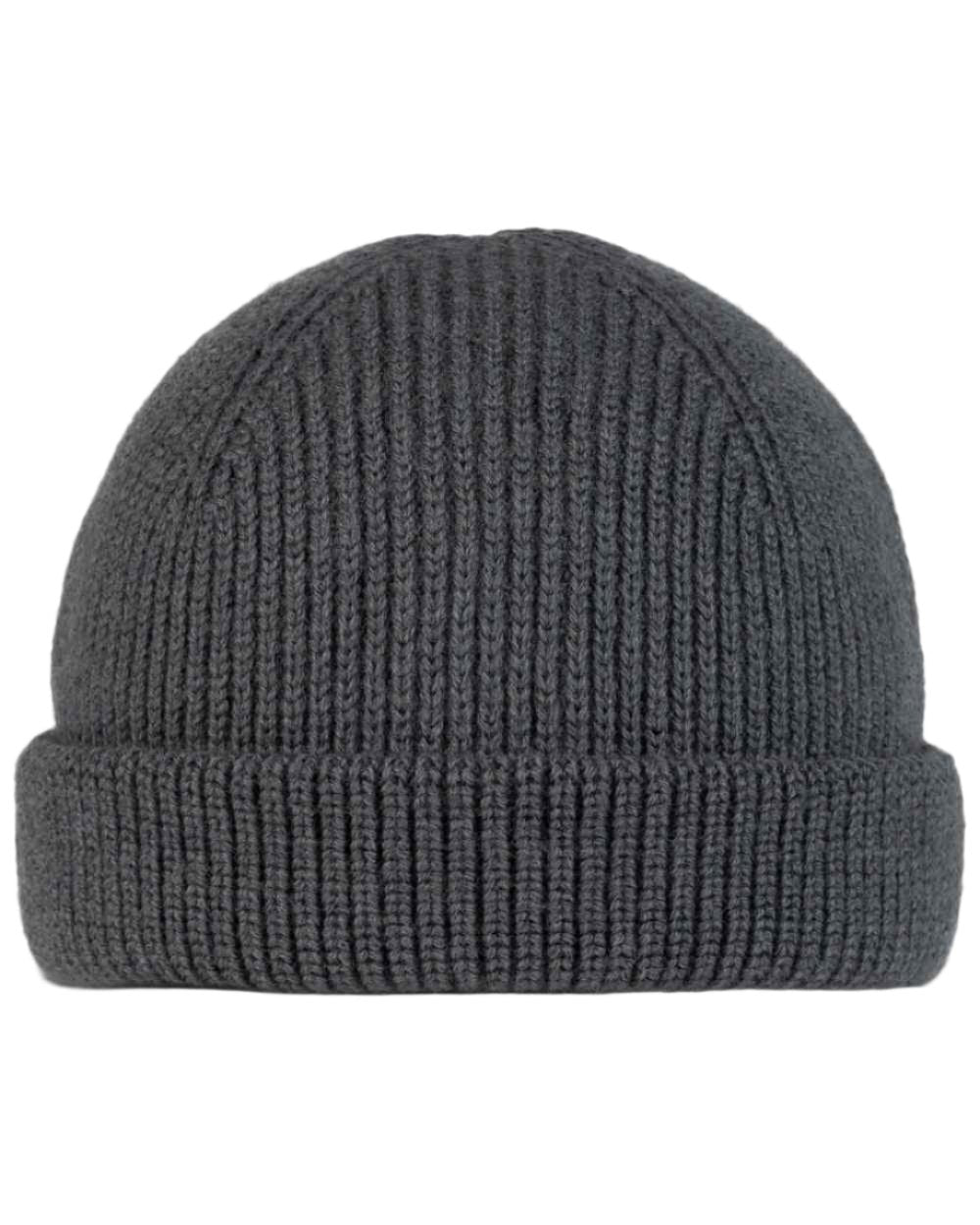 Grey Coloured Buff Knitted Ervin Beanie on white background #colour_grey
