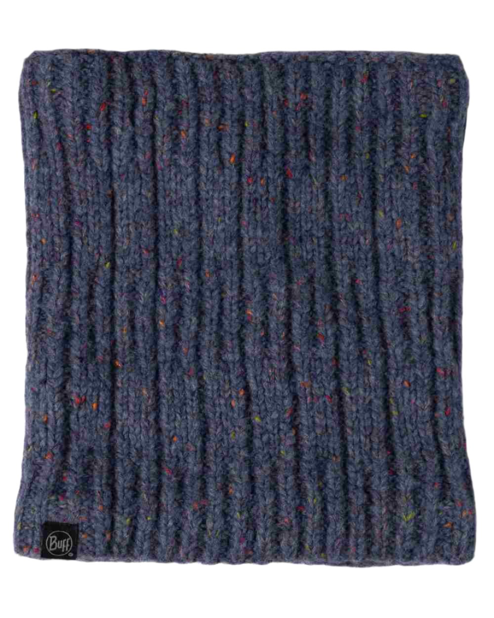 Water Coloured Buff Kim Knitted Fleece Neckwarmer on white background #colour_water