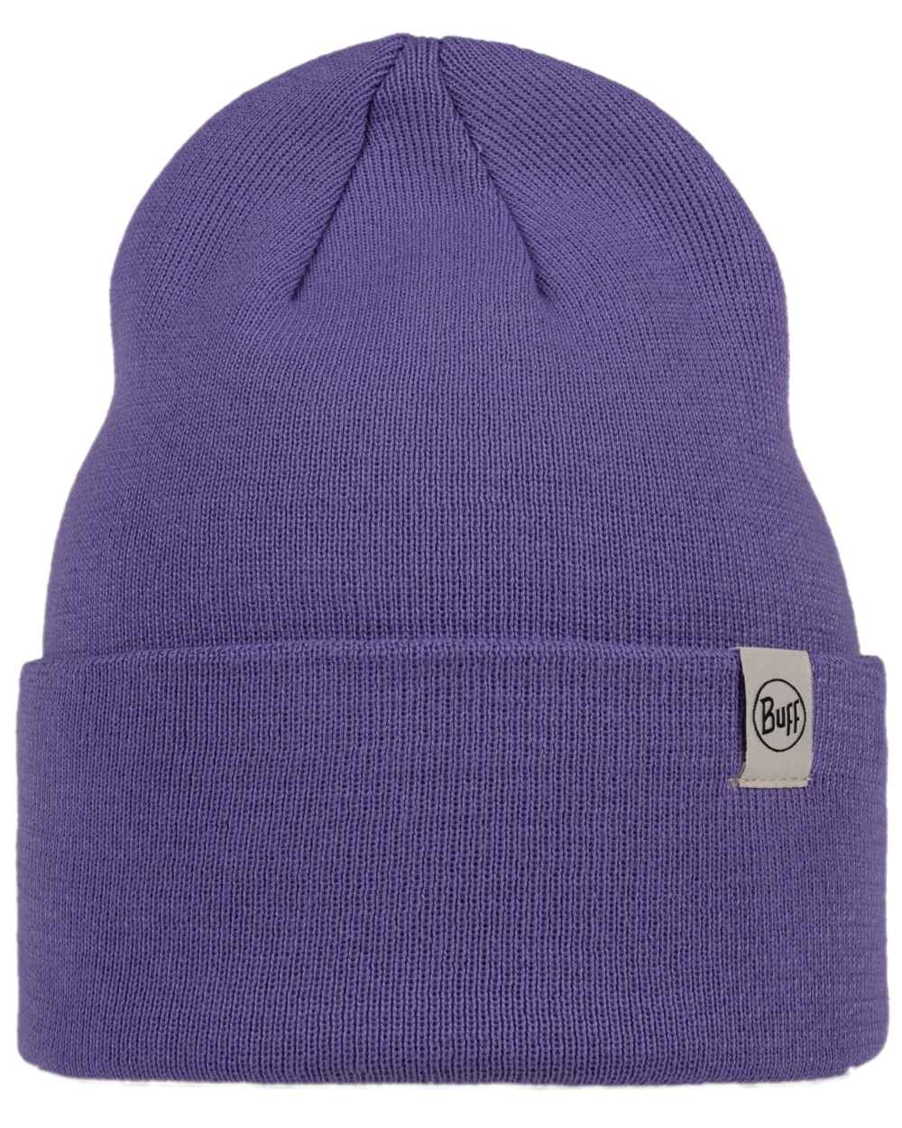 Metaverse Coloured Buff Linon Knitted Beanie on white background #colour_metaverse