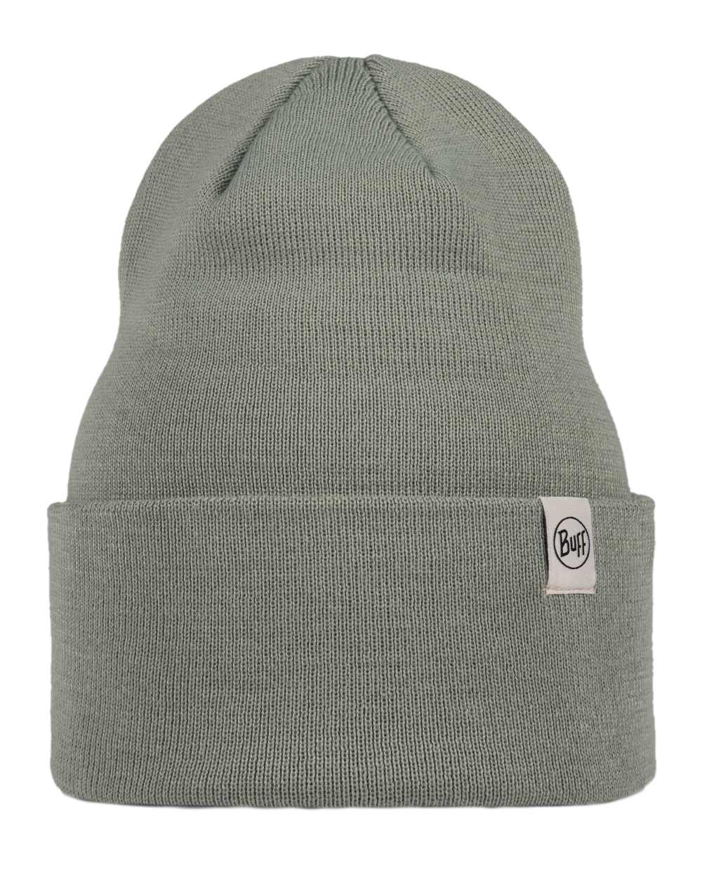 Opaline Coloured Buff Linon Knitted Beanie on white background #colour_opaline