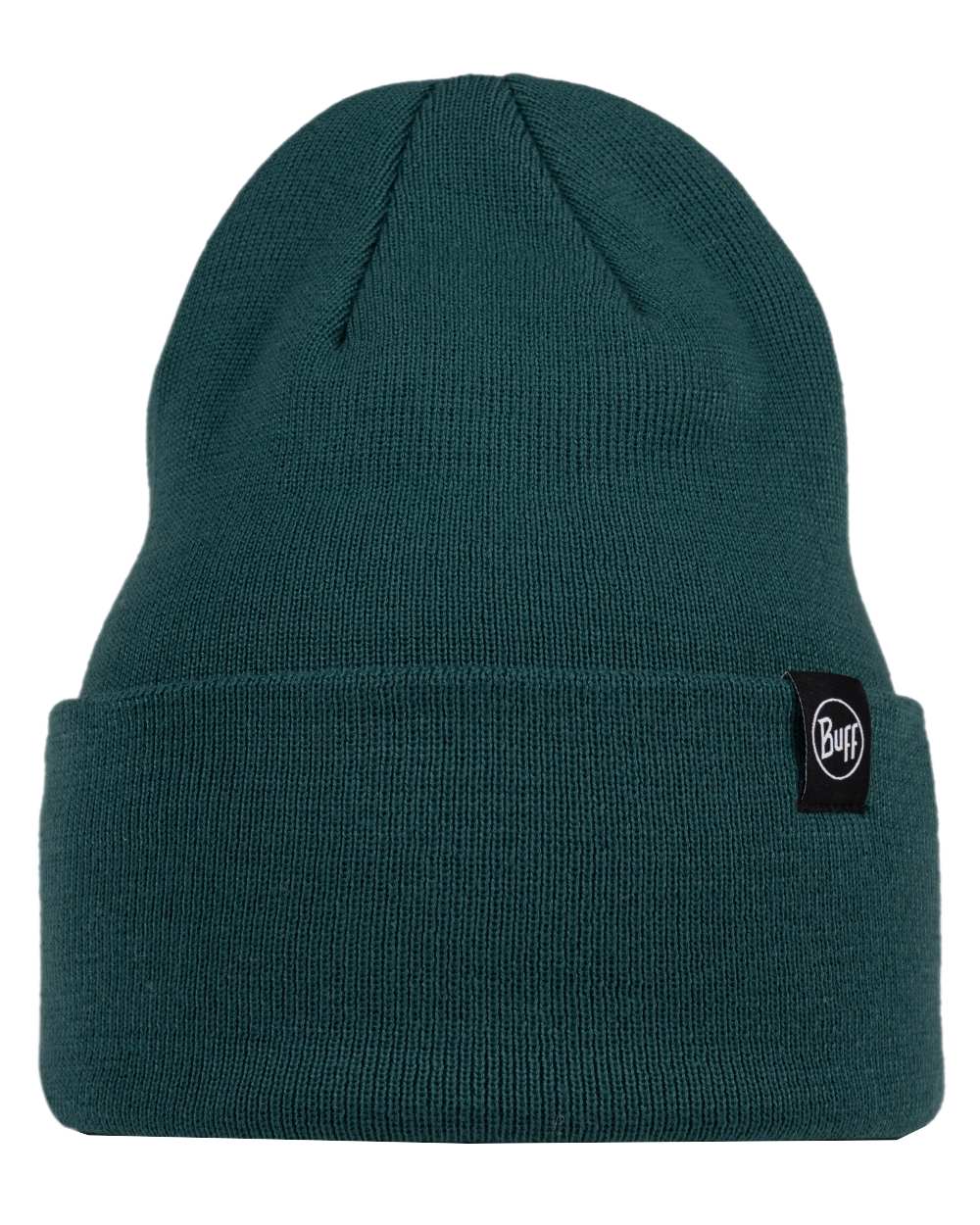 Silversage Coloured Buff Linon Knitted Beanie on white background #colour_silversage