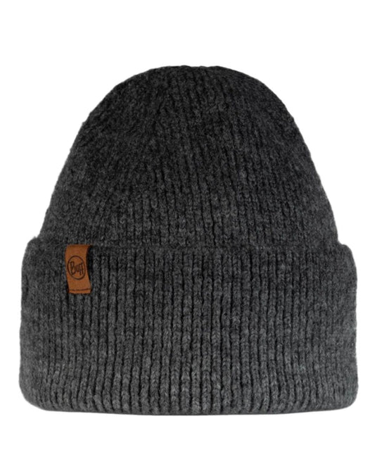Graphite Coloured Buff Knitted Marin Beanie on white background #colour_graphite