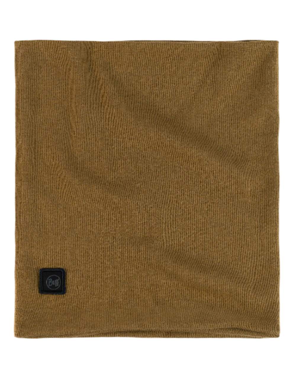 Brindle Brown Coloured Buff Knitted Neck Warmer on white background #colour_brindle-brown