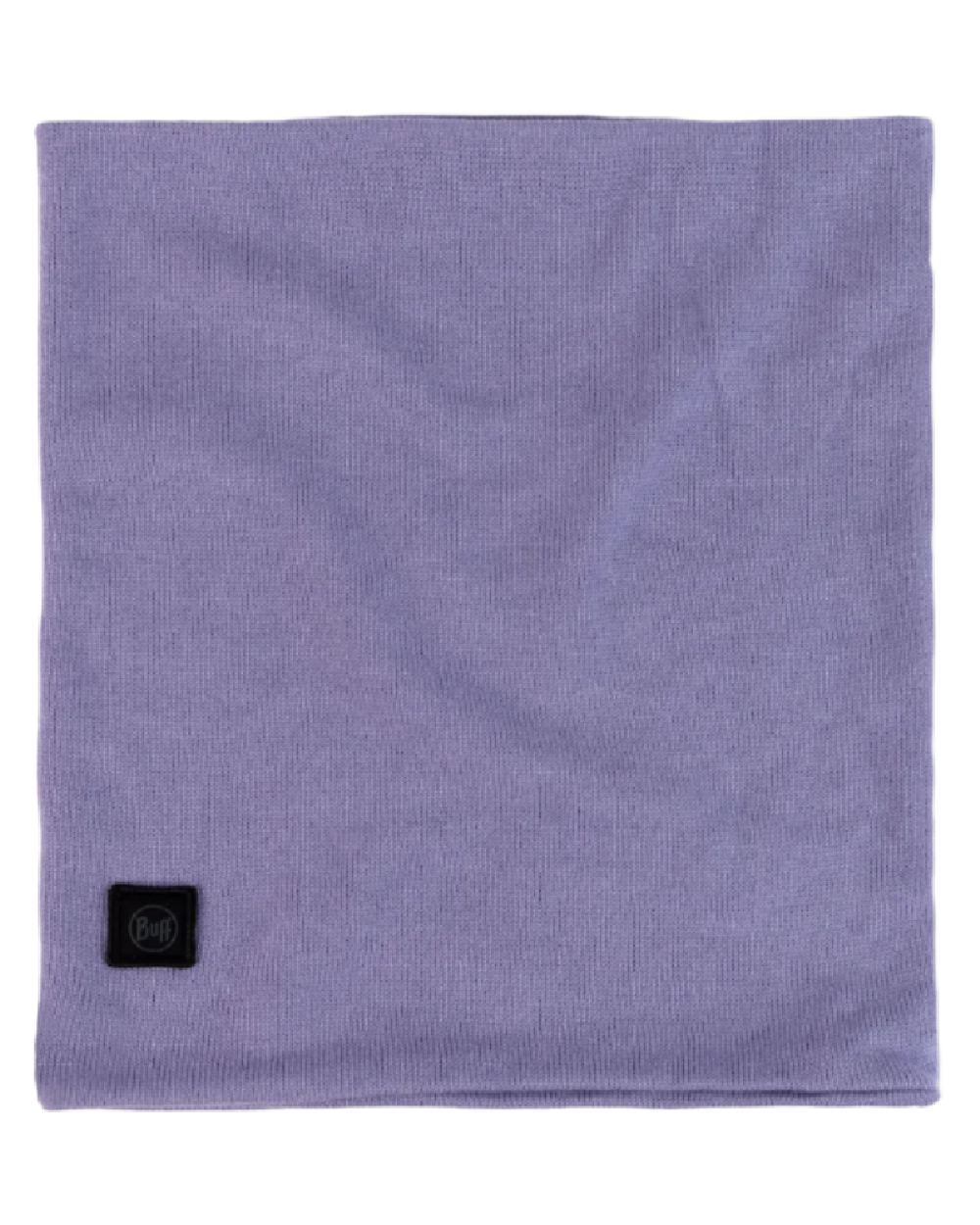 Iris Coloured Buff Knitted Neck Warmer on white background #colour_iris