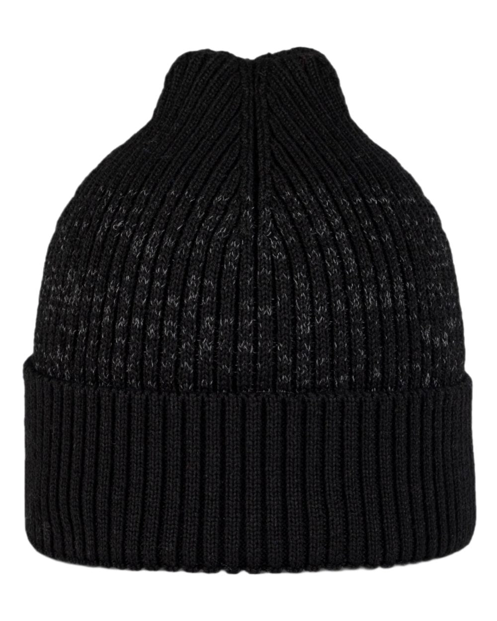 Black Coloured Buff Merino Active Beanie on white background #colour_black