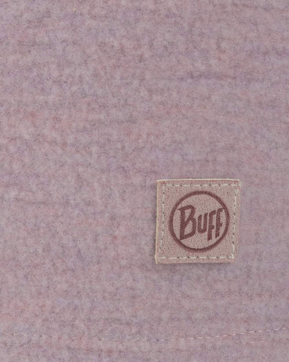 Lilac Sand Coloured Buff Merino Fleece Beanie on white background #colour_lilac-sand