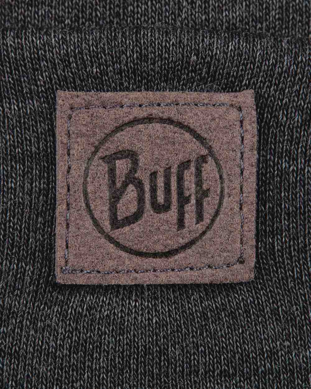 Grey Coloured Buff Merino Heavyweight Beanie on white background #colour_grey